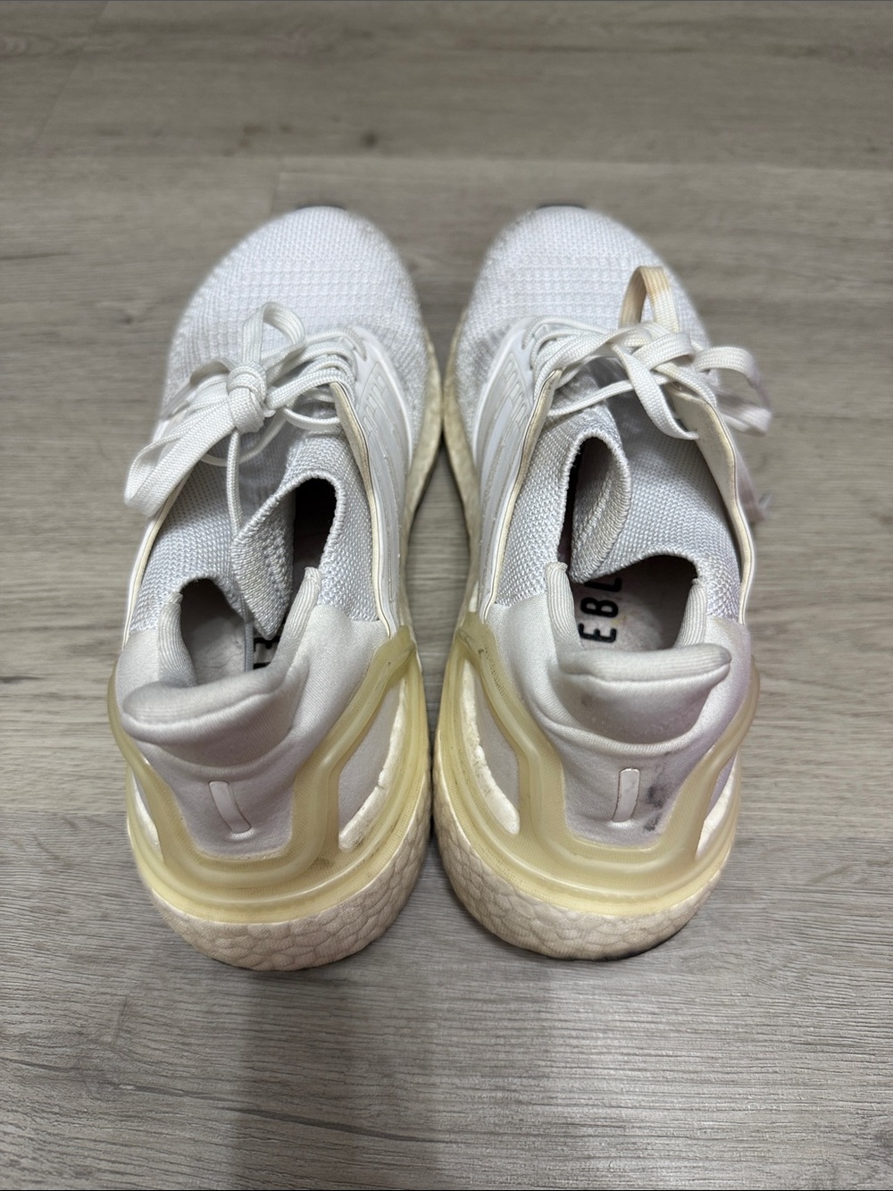 adidas Originals White Knit Athletic Sneakers - Picture 3 of 4